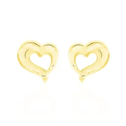 Histoire d'Or Boucles D'oreilles Puces Anne-maudae Coeurs Or Jaune* Boucles D'Oreilles|Clous D'Oreilles