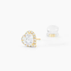 Histoire d'Or Boucles D'oreilles Puces Aymane Or Jaune Oxyde De Zirconium* Boucles D'Oreilles|Clous D'Oreilles