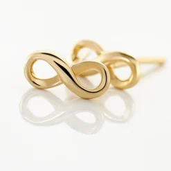 New Histoire d'Or Boucles D'oreilles Puces Ajna Plaqué Or Jaune