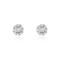 Histoire d'Or Boucles D'oreilles Puces Argent Blanc Gwenegan Oxydes De Zirconium* Boucles D'Oreilles|Boucles D'Oreilles Fantaisie