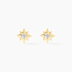 Histoire d'Or Boucles D'oreilles Puces Astralia Or Jaune Oxyde De Zirconium* Boucles D'Oreilles|Clous D'Oreilles