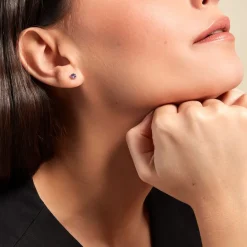 Best Histoire d'Or Boucles D'oreilles Puces Argent Blanc Rio Santa Teresa Oxyde argent blanc oxyde