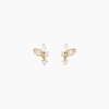 Online Histoire d'Or Boucles D'Oreilles Puces Aurena Plaque Or Jaune Oxyde De Zirconium