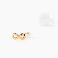 Online Histoire d'Or Boucles D'oreilles Puces Annie-francoise Infini Or Jaune