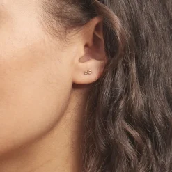 Online Histoire d'Or Boucles D'oreilles Puces Annie-francoise Infini Or Jaune