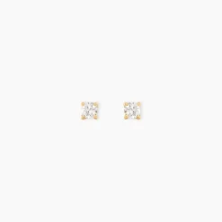 Best Histoire d'Or Boucles D'Oreilles Puces Aphrodite Or Jaune Diamant