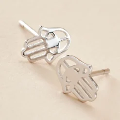 Histoire d'Or Boucles D'oreilles Puces Abby Argent Blanc* Boucles D'Oreilles|Boucles D'Oreilles Fantaisie