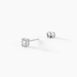 Histoire d'Or Boucles D'oreilles Puces Artemis Or Blanc Diamant* Boucles D'Oreilles|Clous D'Oreilles