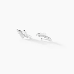 Outlet Histoire d'Or Boucles D'oreilles Puces Ainhoa Or Blanc Diamant