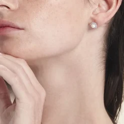 Histoire d'Or Boucles D'oreilles Puces Argent Blanc Cheri Perle De Culture Oxydes* Boucles D'Oreilles|Boucles D'Oreilles Fantaisie