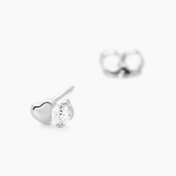 Best Histoire d'Or Boucles D'oreilles Puces Amani Argent Blanc Oxyde De Zirconium