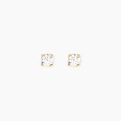 Clearance Histoire d'Or Boucles D'Oreilles Puces Aphrodite Or Jaune Diamant
