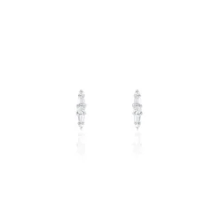 Histoire d'Or Boucles D'oreilles Puces Adriaan Argent Blanc Oxyde De Zirconium* Boucles D'Oreilles|Boucles D'Oreilles Fantaisie