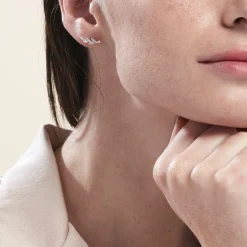 Histoire d'Or Boucles D'oreilles Puces Alma Argent Blanc Oxyde De Zirconium* Boucles D'Oreilles|Boucles D'Oreilles Fantaisie