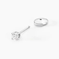 Outlet Histoire d'Or Boucles D'oreilles Puces Aphrodite or blanc diamant