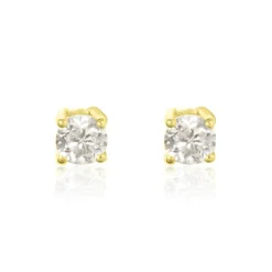 Histoire d'Or Boucles D'oreilles Puces Aphrodite or jaune diamant