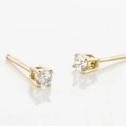 Histoire d'Or Boucles D'oreilles Puces Aphrodite or jaune diamant