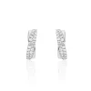 Sale Histoire d'Or Boucles D'oreilles Puces Aglae Or Blanc Oxyde De Zirconium