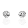 Online Histoire d'Or Boucles D'oreilles Puces Albanne Argent Blanc