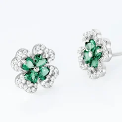 Histoire d'Or Boucles D'oreilles Puces Argent Blanc Deryn Verre Oxydes De Zirconium* Boucles D'Oreilles|Boucles D'Oreilles Fantaisie