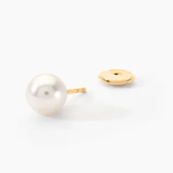 Histoire d'Or Boucles D'oreilles Puces Akoya Or Jaune Perle De Culture D'akoya