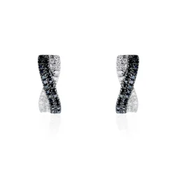 Discount Histoire d'Or Boucles D'oreilles Puces Alric Or Blanc Diamant