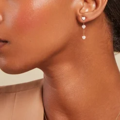 Outlet Histoire d'Or Boucles D'oreilles Puces Akilina Or Jaune Oxyde De Zirconium