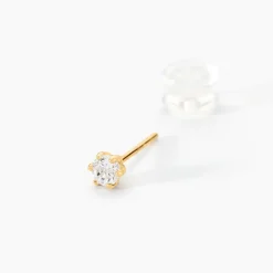 Histoire d'Or Boucles D'oreilles Puces Aconit Or Jaune Oxyde