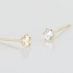 Histoire d'Or Boucles D'oreilles Puces Aconit Or Jaune Oxyde