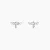 Histoire d'Or Boucles D'oreilles Puces Argent Blanc Bee Good Oxyde De Zirconium* Boucles D'Oreilles|Boucles D'Oreilles Fantaisie