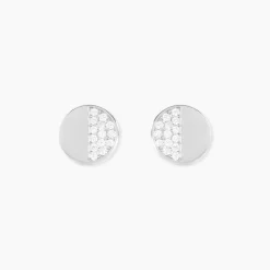 Online Histoire d'Or Boucles D'oreilles Puces Argent Blanc Viviano Oxydes De Zirconium