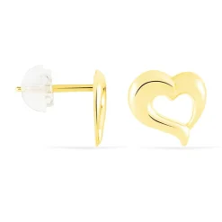 Histoire d'Or Boucles D'oreilles Puces Anne-maudae Coeurs Or Jaune* Boucles D'Oreilles|Clous D'Oreilles