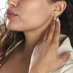 Histoire d'Or Boucles D'oreilles Puces Anne-maudae Coeurs Or Jaune* Boucles D'Oreilles|Clous D'Oreilles