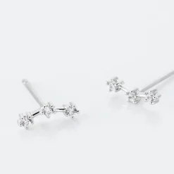 Histoire d'Or Boucles D'oreilles Puces Allegra Argent Blanc Oxyde De Zirconium* Boucles D'Oreilles|Boucles D'Oreilles Fantaisie