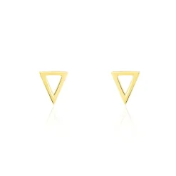 Discount Histoire d'Or Boucles D'oreilles Puces Anne-berengere Triangle Or Jaune