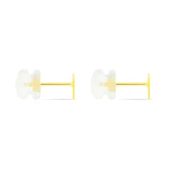 Online Histoire d'Or Boucles D'oreilles Puces Anne-berengere Triangle Or Jaune