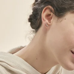 Outlet Histoire d'Or Boucles D'oreilles Puces Azzedine Salamandre Or Bicolore