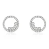 Outlet Histoire d'Or Boucles D'oreilles Puces Argent Blanc Ursine Oxydes De Zirconium