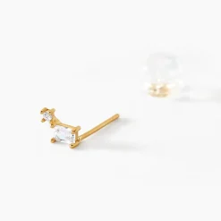 Histoire d'Or Boucles D'oreilles Puces Ashtad Or Jaune Oxyde De Zirconium* Boucles D'Oreilles|Clous D'Oreilles
