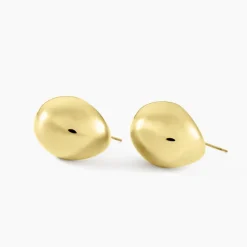 New Histoire d'Or Boucles D'oreilles Puces Adoree Acier Jaune