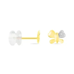 Sale Histoire d'Or Boucles D'oreilles Puces Bartholomee Papillon Or Jaune