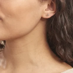 Sale Histoire d'Or Boucles D'oreilles Puces Bartholomee Papillon Or Jaune