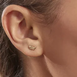 Histoire d'Or Boucles D'oreilles Puces Bartholomee Papillon Or Jaune* Boucles D'Oreilles|Clous D'Oreilles