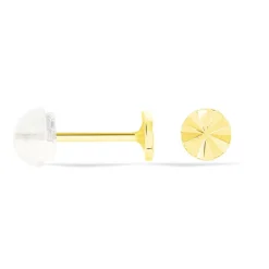 Outlet Histoire d'Or Boucles D'oreilles Puces Berangere Cercle Or Jaune