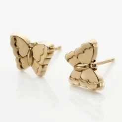 Clearance Histoire d'Or Boucles D'oreilles Puces Bartholomée Papillon Or Jaune