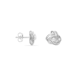 Online Histoire d'Or Boucles D'oreilles Puces Bouton D'or Argent Blanc Oxyde De Zirconium