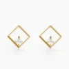 Histoire d'Or Boucles D'oreilles Puces Brent Or Jaune Oxyde De Zirconium* Boucles D'Oreilles|Clous D'Oreilles