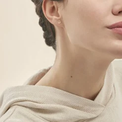 Discount Histoire d'Or Boucles D'oreilles Puces Bilal Peace Or Jaune