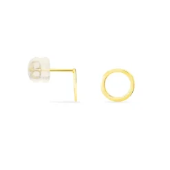New Histoire d'Or Boucles D'oreilles Puces Berangere Cercle Or Jaune