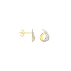 Histoire d'Or Boucles D'oreilles Puces Boucle D'or Or Jaune Oxyde De Zirconium* Boucles D'Oreilles|Clous D'Oreilles